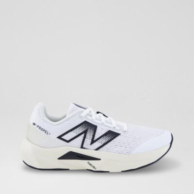 Propel Youth White Bone Black Mesh Sneakers TheSneakerLounge Kids Propel Youth White Bone Black Mesh Sneakers