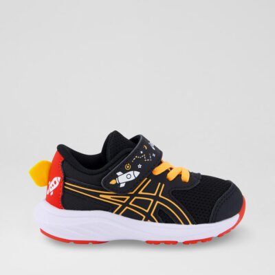 Contend 9 Toddler Black Orange Pop Mesh Sneakers