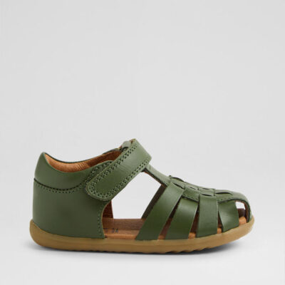 Su Harbor Toddler Bronze Green Leather Sandals
