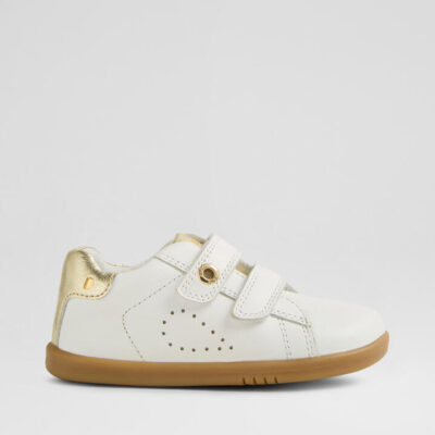 Iw Maverick Toddler White Light Gold Leather Flat Shoes