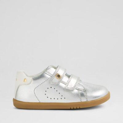 Iw Maverick Toddler Silver White Leather Flat Shoes
