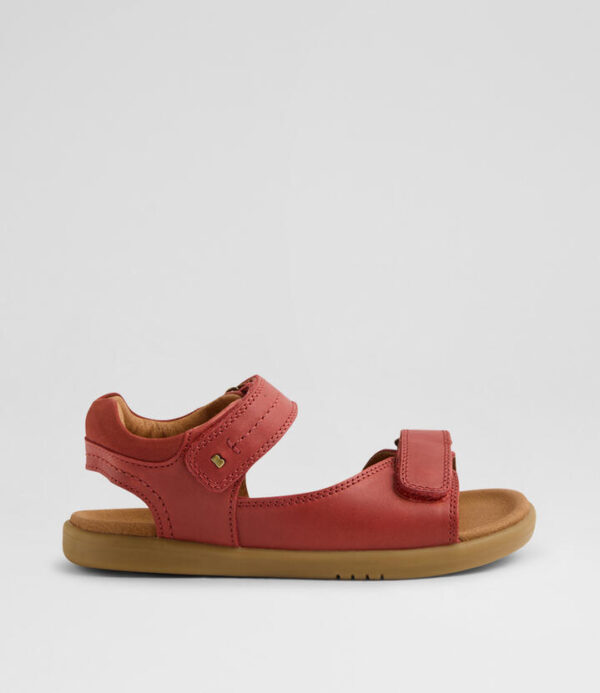 Kp Driftwood Junior Red Ochre Leather Sandals