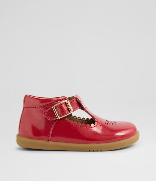Iw Poppy Toddler Raspberry Patent Leather Flat Shoes