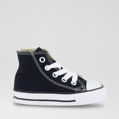 Ctas Hi Toddler Black White Canvas Sneakers