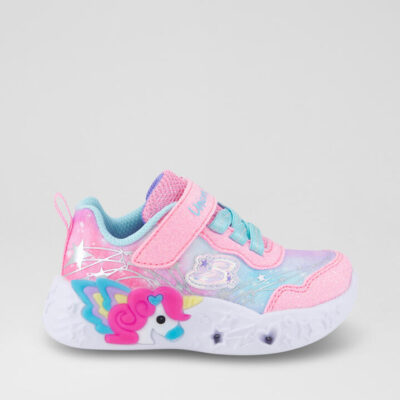 Unicorn Chrmer Toddler Pink Turquoise Sneakers