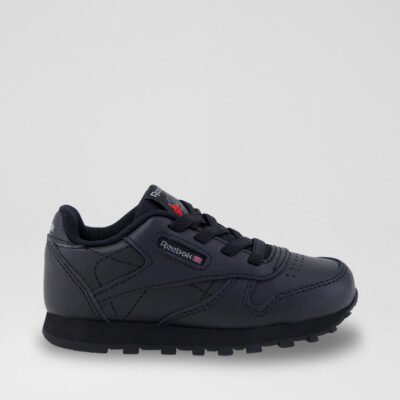 Cl Toddler Black Leather Sneakers
