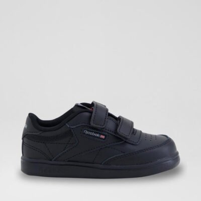 Club C 2 V 2 Toddler Black Leather Sneakers