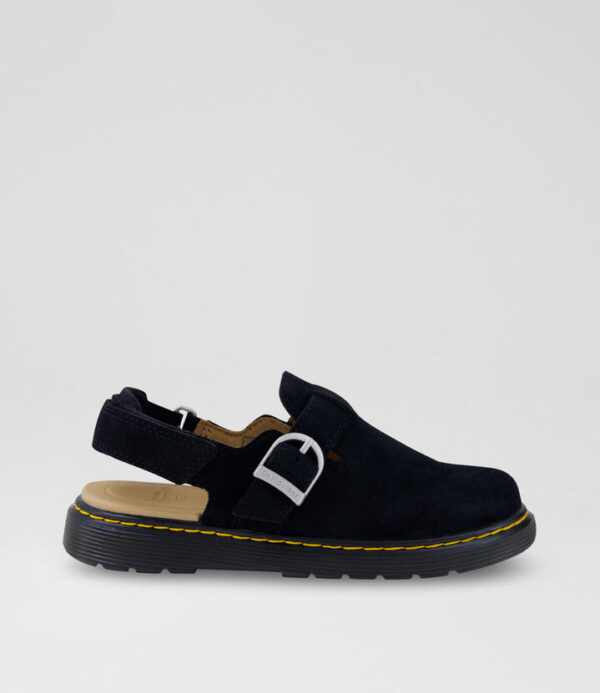 Jorgie Junior Black Bronx Leather Sandals
