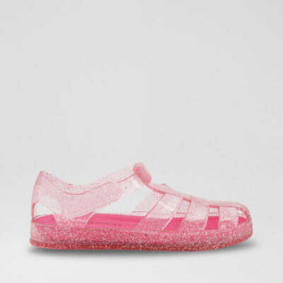 Clear Jelly Junior Pink Pvc Sandals