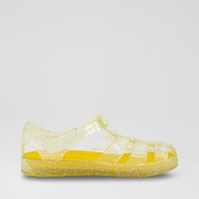Clear Jelly Junior Yellow Pvc Sandals