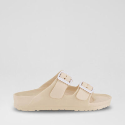 Double Buckle Junior Bone Eva Sandals