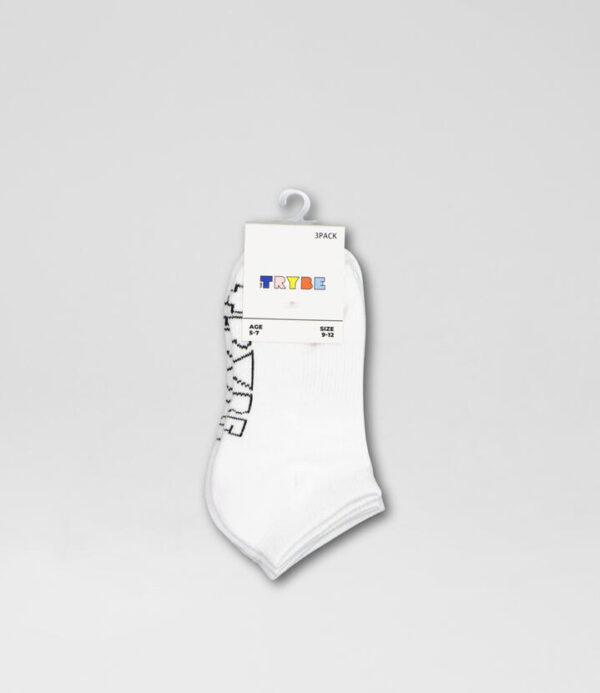 Core 3 Pack Ankle White Cotton Socks
