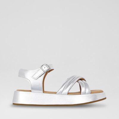 Lucia Junior Silver Sandals