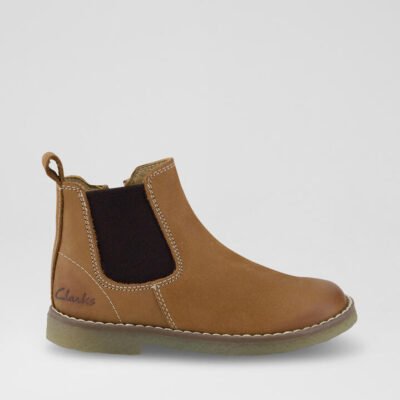 Chelsea Toddler Tan Leather Ankle Boots