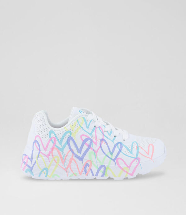 314064 L Uno Lite White Multi Sneakers