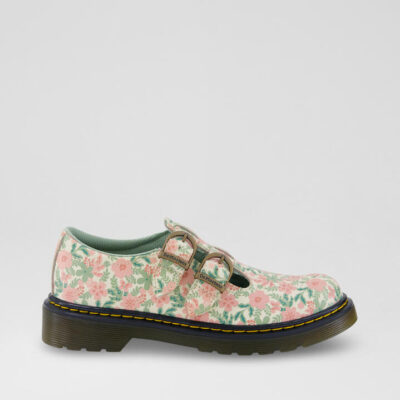 8065 Mary Jane Junior Cream Multi Leather Flat Shoes