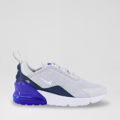 Air Max 270 Junior Grey Blue Fabric Sneakers