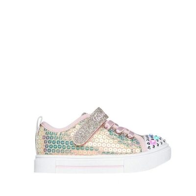 Twinkle Sparks Toddler Gold Pink Purple Canvas Sneakers