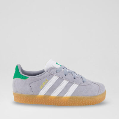 Gazelle Toddler Silver Green Suede Sneakers