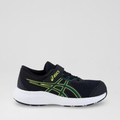 Contend 9 Junior Black Yellow Mesh Sneakers