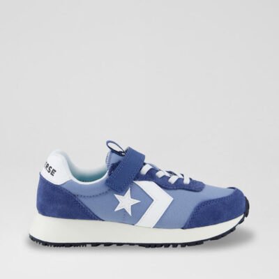 Omega Trainer Easy On Junior Blue Fabric Sneakers