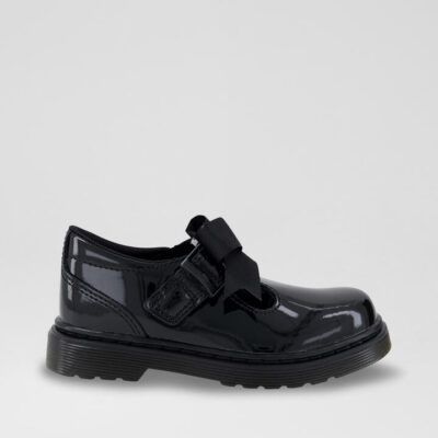 Polley Ii T Bar Toddler Black Leather Shoes