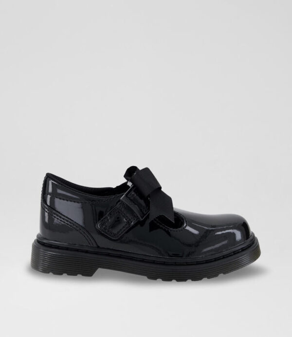 Polley Ii T Bar Toddler Black Leather Shoes