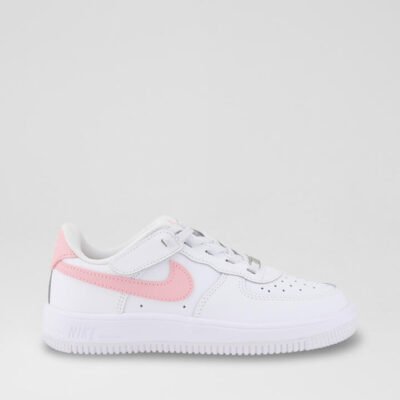Air Force 1 Easy On Junior White Pink Leather Sneakers