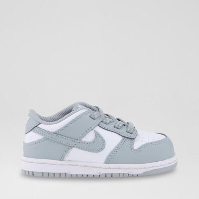 Dunk Low Toddler White Grey Leather Sneakers