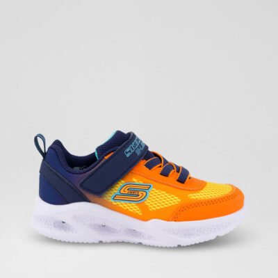 Meteor Toddler Navy Orange Fabric Sneakers