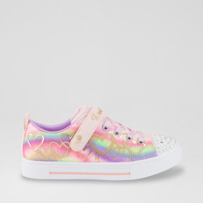 Twinkle Sparks Junior Pink Multi Mesh Sneakers