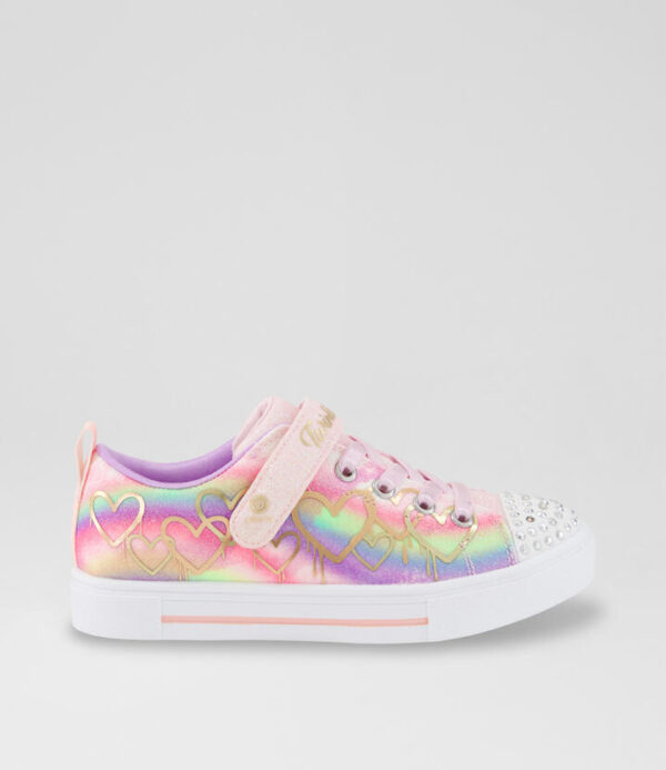 Twinkle Sparks Junior Pink Multi Mesh Sneakers