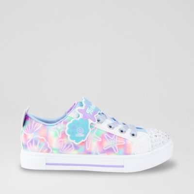 Twinkle Sparks Junior White Multi Mesh Sneakers