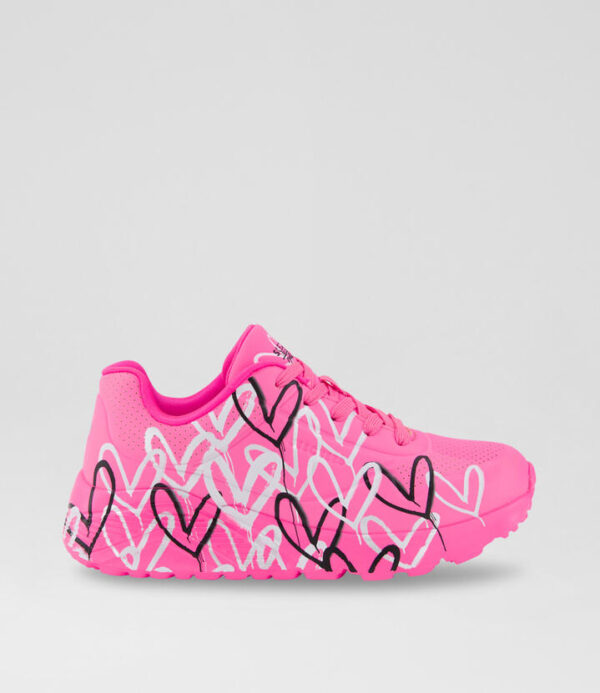 Uno Lite Junior Hot Pink Fabric Sneakers