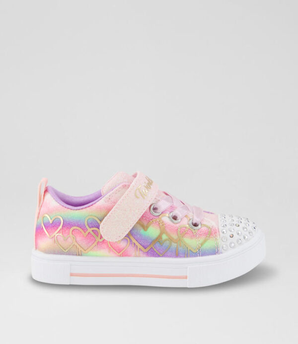 Twinkle Sparks Toddler Pink Multi Mesh Sneakers