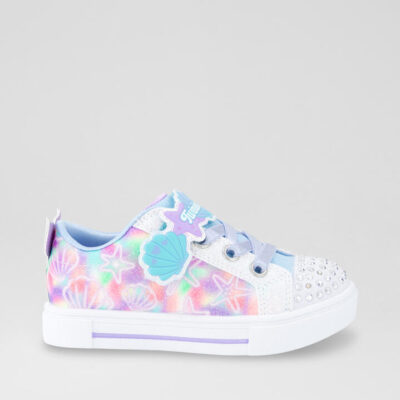 Twinkle Sparks Toddler White Multi Mesh Sneakers