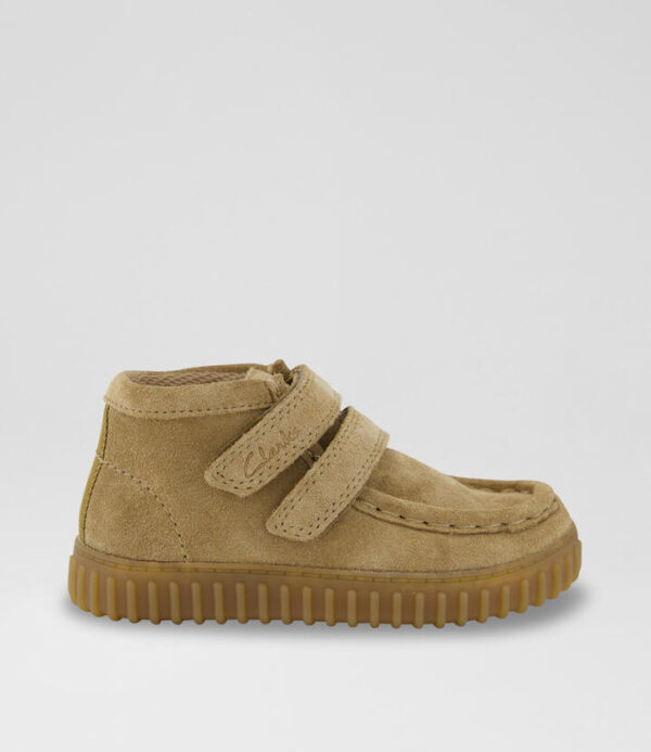Tor Hill Easy On Toddler Sand Suede Ankle Boots