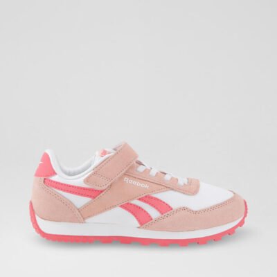 Glide Low Junior White Pink Fabric Sneakers