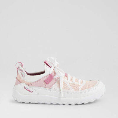 Kp Meta Junior White Parfait Pink Leather Sneakers
