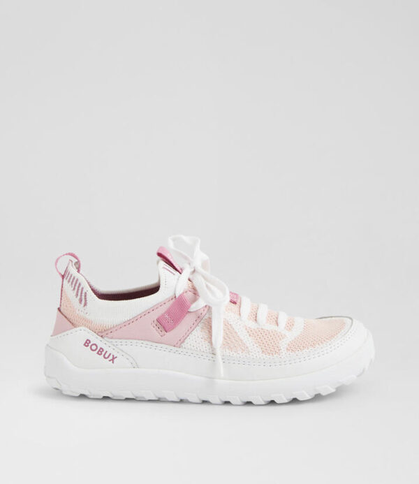 Kp Meta Junior White Parfait Pink Leather Sneakers
