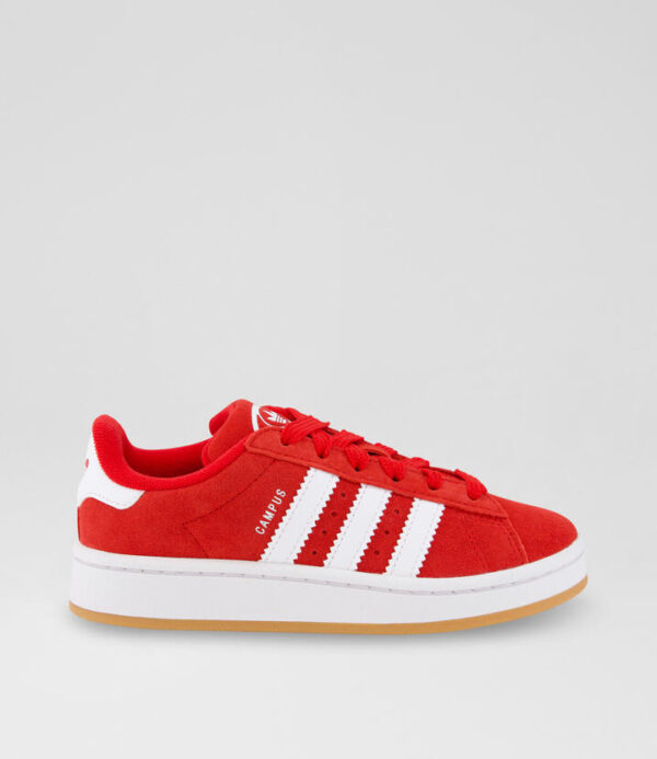 Campus 00 Junior Red Suede Sneakers