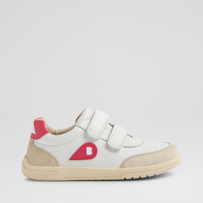 Kp Champ 2 Junior Chalk Red Raspberry Leather Sneakers