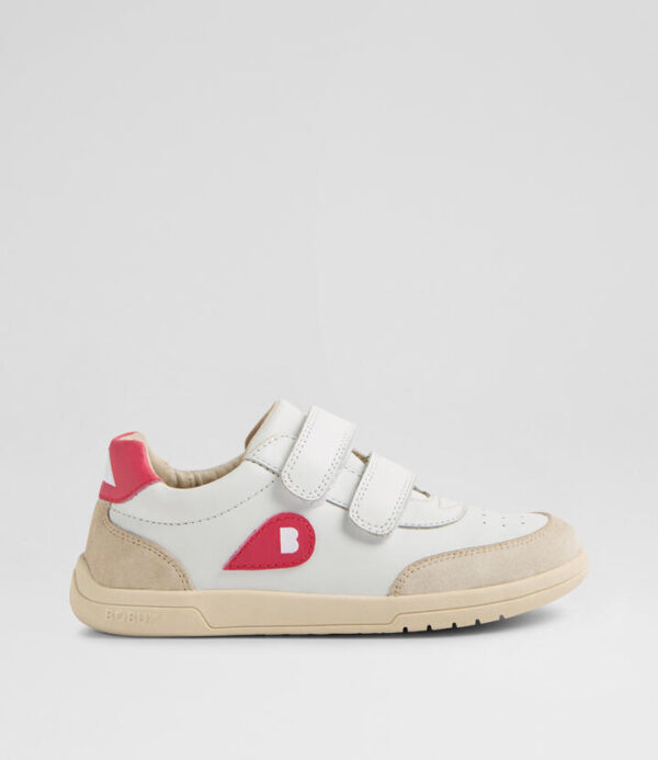 Kp Champ 2 Junior Chalk Red Raspberry Leather Sneakers