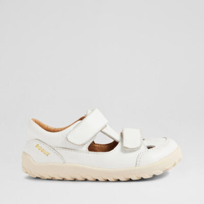 Su Troop Infant White Leather Sandals