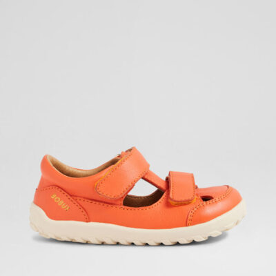 Su Troop Infant Tangerine Leather Sandals
