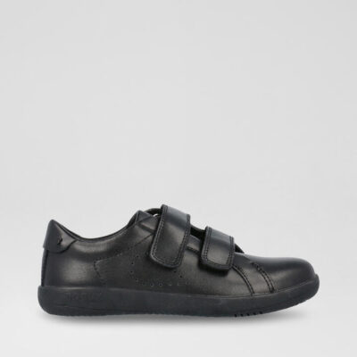 Kp Bound Black Leather Flat Shoes