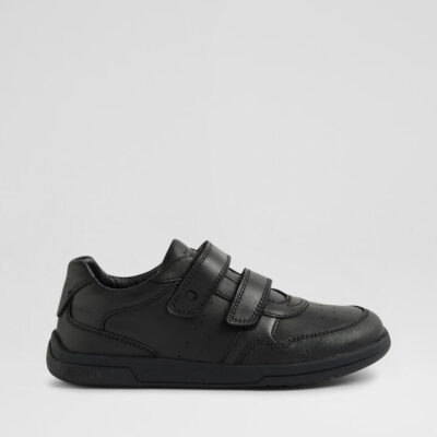 Kp Scoot Junior Black Leather Flat Shoes