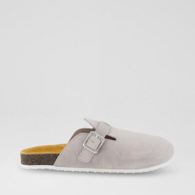 Frankie Junior Quiet Grey Leather Sandals