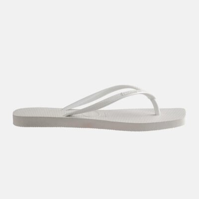 Womens Havaianas Slim Square Toe Thong White