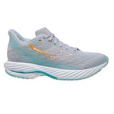 Womens Mizuno Wave Rider 28 (Wide) Harbor Mist / White / Aruba Blue / Us 7